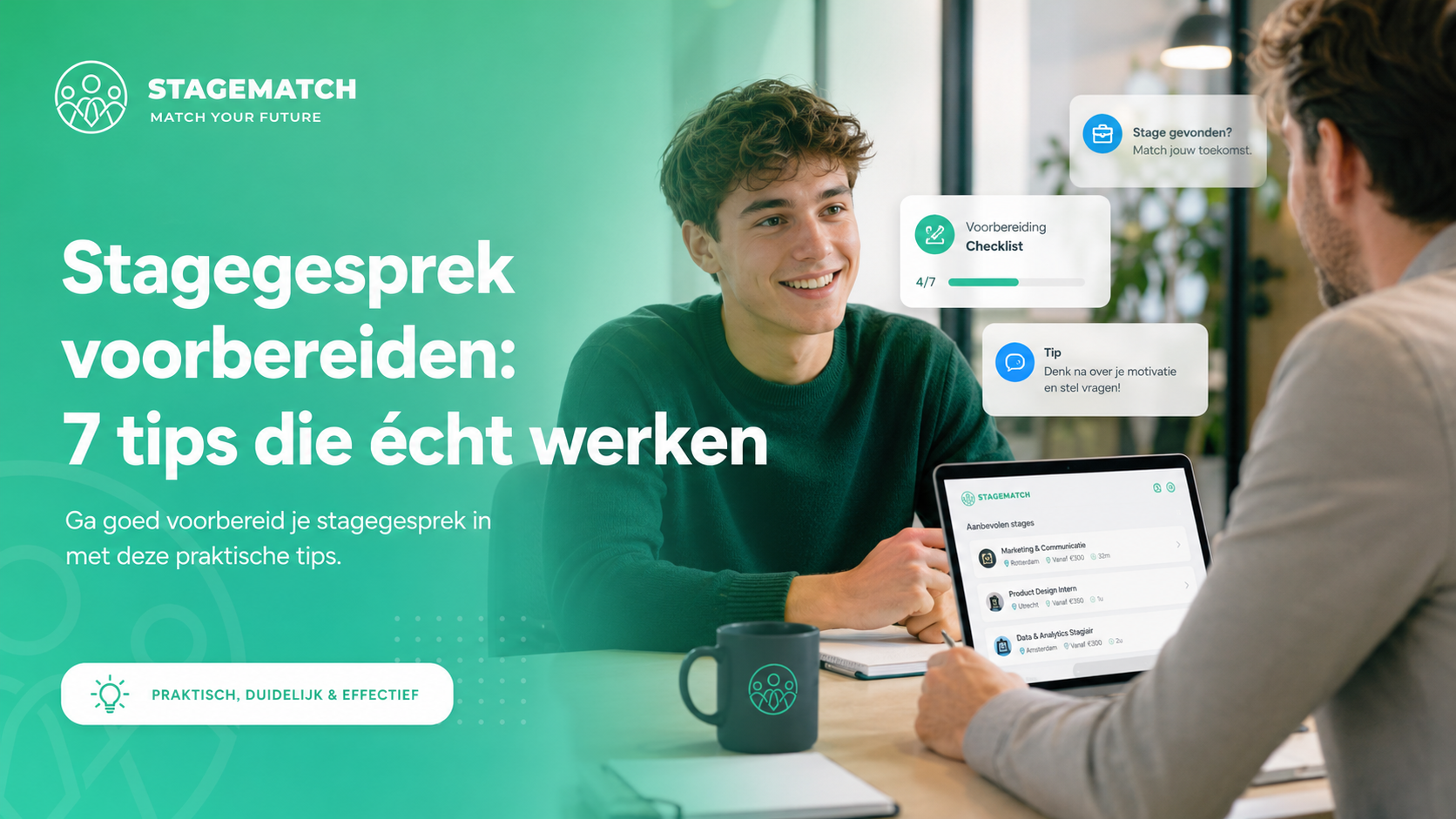 Stagegesprek voorbereiden: 7 tips die écht werken
